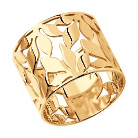 Кольцо из золочёного серебра SOKOLOV 93011067 93011067 фото