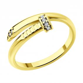 Серебряное кольцо SOKOLOV 93011144 с фианитом 93011144 фото