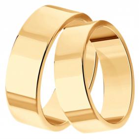 Обручальное кольцо 6 мм из золочёного серебра SOKOLOV 93011152 93011152 фото