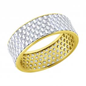 Серебряное кольцо SOKOLOV 93011162 с фианитом 93011162 фото