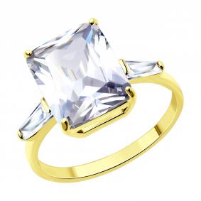 Серебряное кольцо SOKOLOV 93011169 с фианитом 93011169 фото