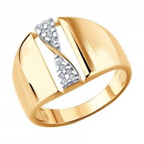 Серебряное кольцо SOKOLOV 93011185 с фианитом 93011185 фото