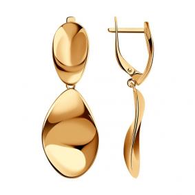 Серьги из золочёного серебра SOKOLOV 93020995 93020995 фото