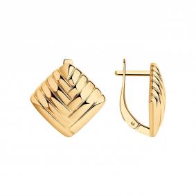 Серьги из золочёного серебра SOKOLOV 93021028 93021028 фото