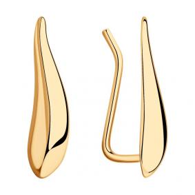 Серьги из золочёного серебра SOKOLOV 93021032 93021032 фото