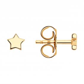 Серьги из золочёного серебра SOKOLOV 93021044-91 93021044-91 фото