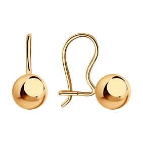 Серьги из золочёного серебра SOKOLOV 93021099 93021099 фото