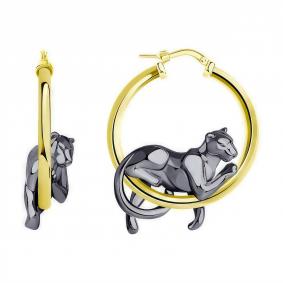 Серьги из лимонного серебра SOKOLOV 93022243 93022243 фото