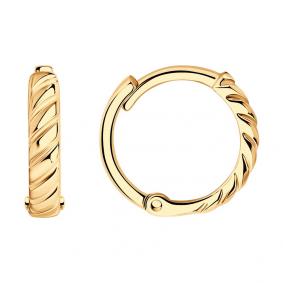 Серьги из золочёного серебра SOKOLOV 93022246 93022246 фото