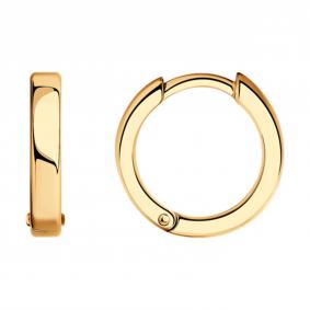 Серьги из золочёного серебра SOKOLOV 93022435-91 93022435-91 фото