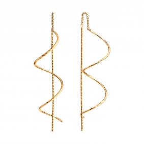 Серьги из золочёного серебра SOKOLOV 93022471 93022471 фото