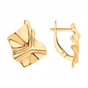 Серьги из золочёного серебра SOKOLOV 93022473 93022473 фото