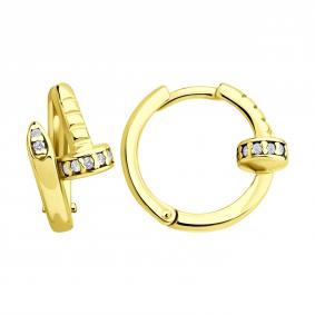 Серьги из лимонного серебра SOKOLOV 93022502 с фианитом 93022502 фото
