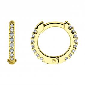 Серьги из лимонного серебра SOKOLOV 93022512 с фианитом 93022512 фото