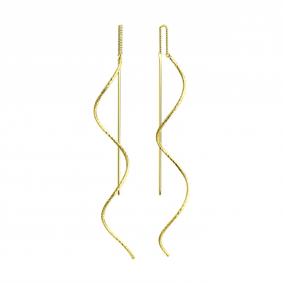 Серьги из лимонного серебра SOKOLOV 93022523 93022523 фото