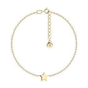 Браслет из золочёного серебра SOKOLOV 93050144 93050144 фото