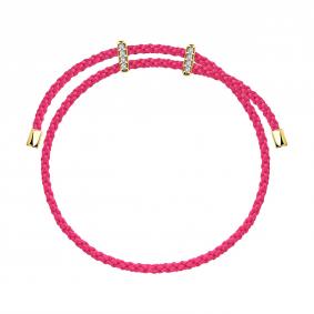 Текстильный шнурок с декоративным элементом из лимонного серебра SOKOLOV с фианитом 93050244 93050244 фото