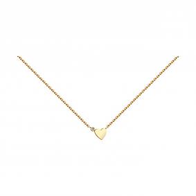 Колье из золочёного серебра SOKOLOV 93070053 с фианитом 93070053 фото