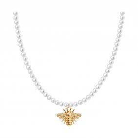 Серебряное колье SOKOLOV 93070193 с жемчугом 93070193 фото
