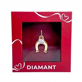 Подвеска Символ года из золочёного серебра Diamant с фианитом 93130022782 93130022782 фото