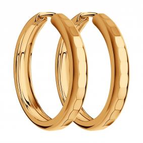 Серьги из золочёного серебра SOKOLOV 93140067 93140067 фото