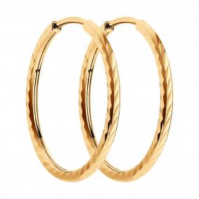 Серьги из золочёного серебра SOKOLOV 93140070 93140070 фото