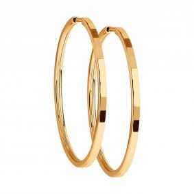 Серьги из золочёного серебра SOKOLOV 93140072 93140072 фото