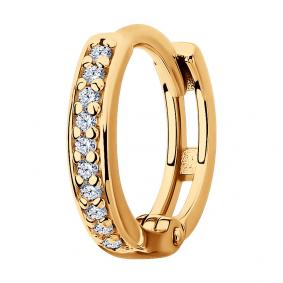 Одиночная серьга из золоченого серебра SOKOLOV 93170021 93170021 фото