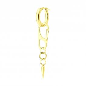 Одиночная серьга-трансформер из лимонного серебра SOKOLOV 93170030 93170030 фото
