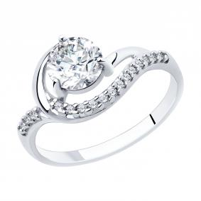 Серебряное кольцо Diamant 94-110-00013-1 с фианитом 94-110-00013-1 фото
