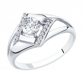 Серебряное кольцо Diamant 94-110-00020-1 с фианитом 94-110-00020-1 фото