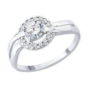 Серебряное кольцо Diamant 94-110-00023-1 с фианитом 94-110-00023-1 фото