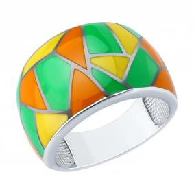Серебряное кольцо Diamant 94-110-00041-1 с эмалью 94-110-00041-1 фото