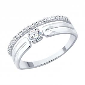 Серебряное кольцо Diamant 94-110-00062-1 с фианитом 94-110-00062-1 фото