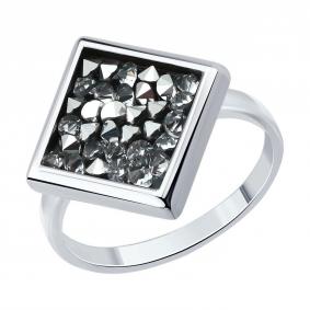 Серебряное кольцо Diamant с кристальной тканью 94-110-00098-1 94-110-00098-1 фото