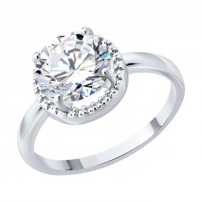 Серебряное кольцо Diamant 94-110-00104-1 с фианитом 94-110-00104-1 фото