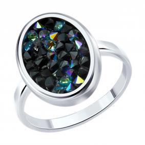 Серебряное кольцо Diamant с кристальной тканью 94-110-00105-2 94-110-00105-2 фото