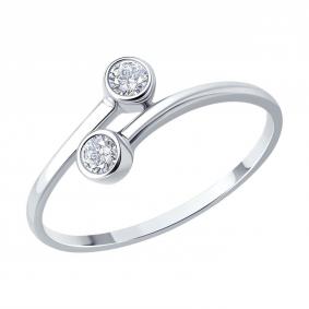 Серебряное кольцо Diamant 94-110-00137-1 с фианитом 94-110-00137-1 фото