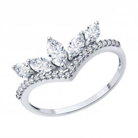 Серебряное кольцо Diamant 94-110-00140-1 с фианитом 94-110-00140-1 фото