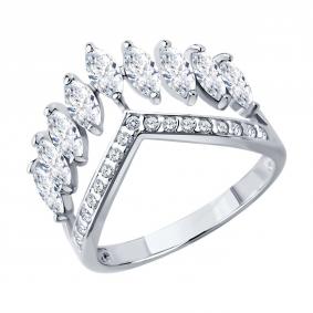 Серебряное кольцо Diamant 94-110-00141-1 с фианитом 94-110-00141-1 фото