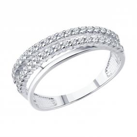 Серебряное кольцо Diamant 94-110-00142-1 с фианитом 94-110-00142-1 фото