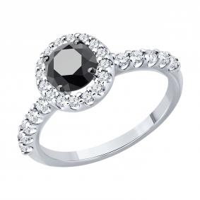 Серебряное кольцо Diamant 94-110-00194-1 с фианитом 94-110-00194-1 фото