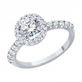 Серебряное кольцо Diamant 94-110-00194-2 с фианитом 94-110-00194-2 фото