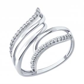 Серебряное кольцо Diamant 94-110-00197-1 с фианитом 94-110-00197-1 фото