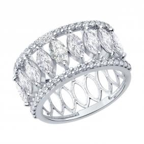 Серебряное кольцо Diamant 94-110-00200-1 с фианитом 94-110-00200-1 фото