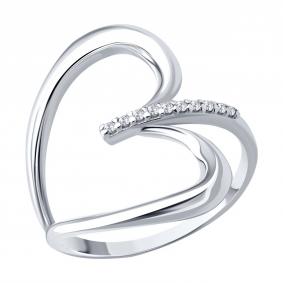 Серебряное кольцо Diamant 94-110-00207-1 с фианитом 94-110-00207-1 фото
