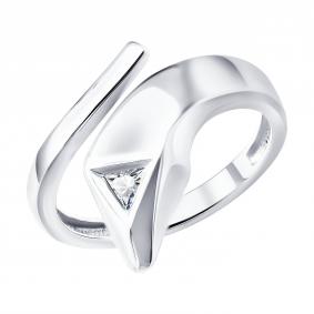 Серебряное кольцо SOKOLOV 94-110-00251-1 с фианитом 94-110-00251-1 фото