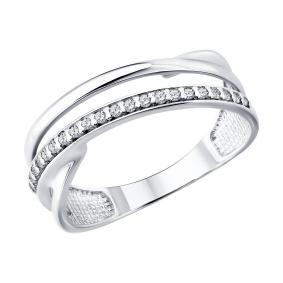 Серебряное кольцо Diamant 94-110-00386-1 с фианитом 94-110-00386-1 фото