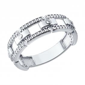 Серебряное кольцо Diamant 94-110-00388-1 с фианитом 94-110-00388-1 фото