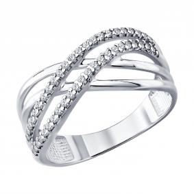 Серебряное кольцо Diamant 94-110-00406-1 с фианитом 94-110-00406-1 фото